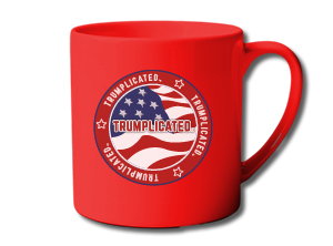 Red Mug with Trumplicated logo